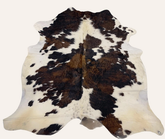 Exotic Tricolor Cowhide - Jumbo Size 7-8 Foot