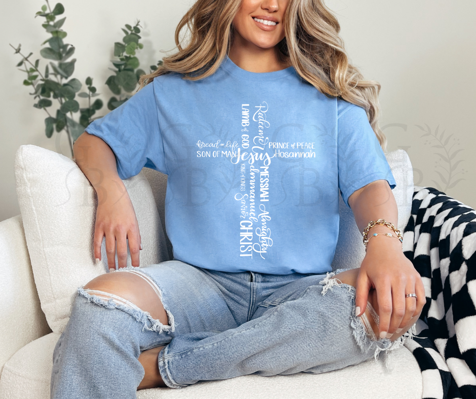 Names of Jesus Cross T-Shirt